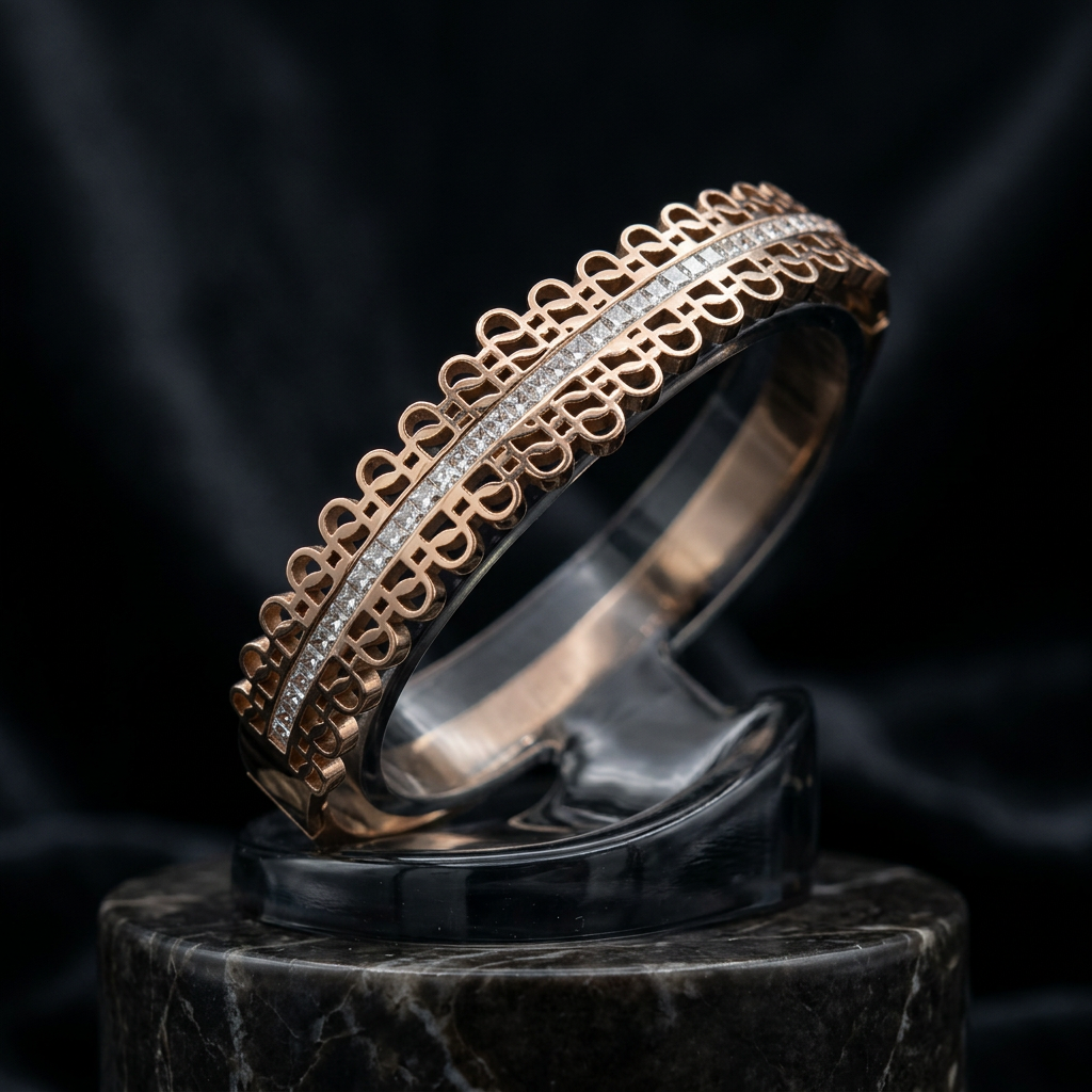 Regal Tiara-Style Openable Bracelet