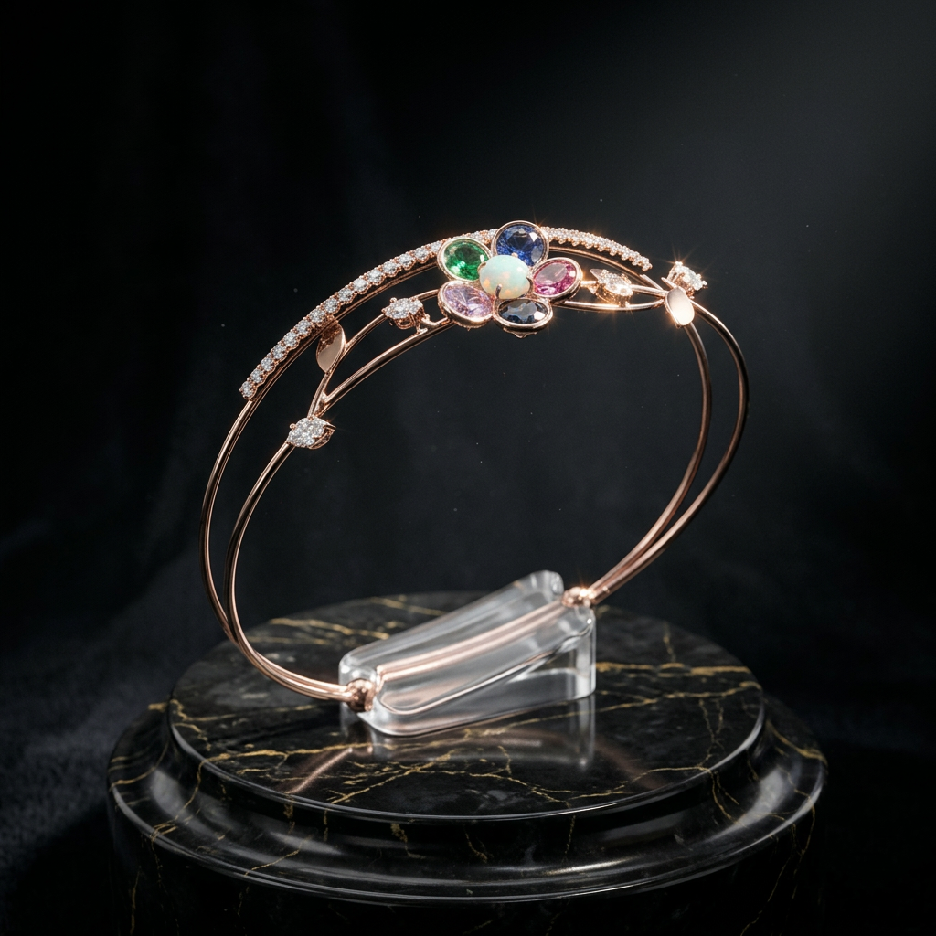 Designer Inspired Rainbow Stone Bracelet