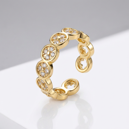 Dainty Adjustable Bubble Ring