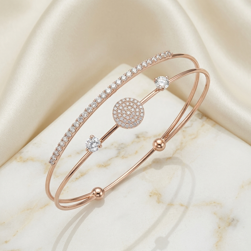 Minimalist Circle Bond Cuff Bracelet