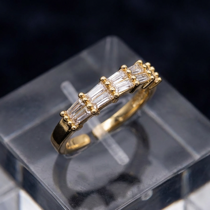 Premium Tapered Stone Statement Ring