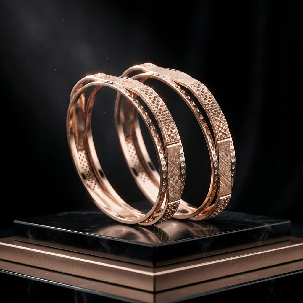 Fancy Daily Wear Bracelet with CNC Crafted Patterns