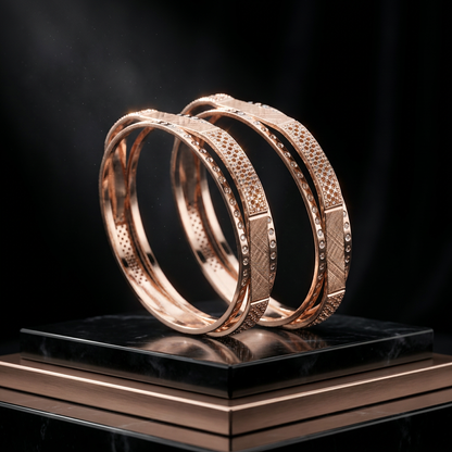 Fancy Daily Wear Bracelet with CNC Crafted Patterns