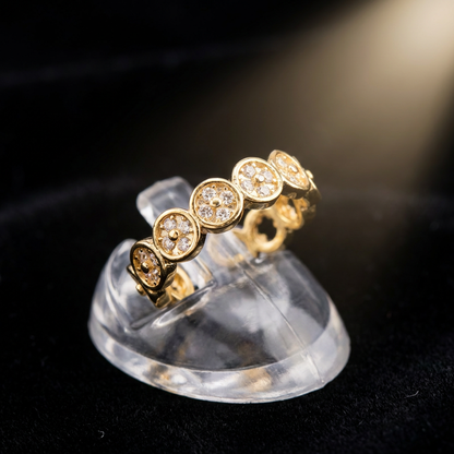 Dainty Adjustable Bubble Ring
