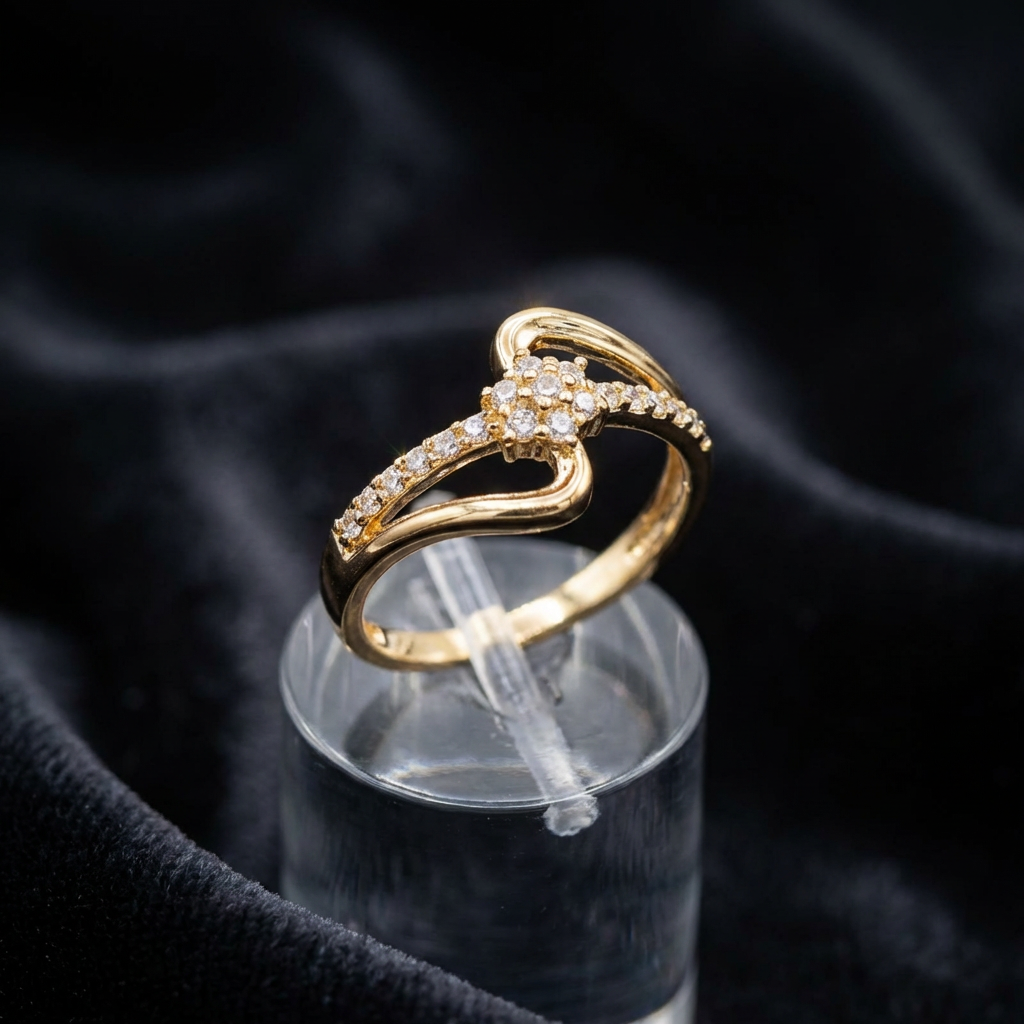 Romantic Infinity Flower Statement Ring