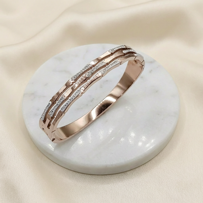 Artful Triple Ring Designer Bracelet