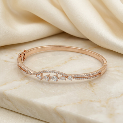 Fluid Wave Openable Bracelet