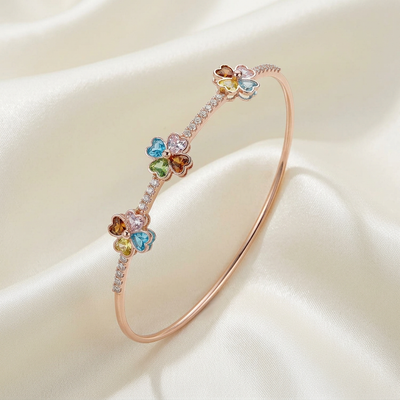 Delicate Flower Trio Bracelet