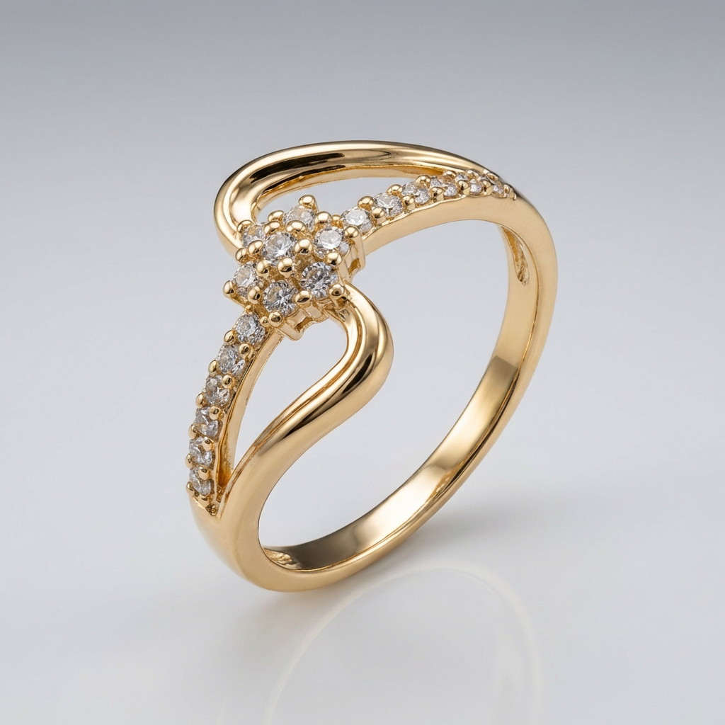 Romantic Infinity Flower Statement Ring