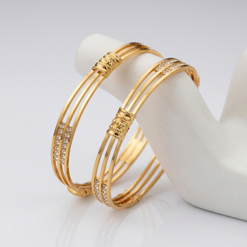 Triple-Band Designer - Multi-Line Crystal Bracelet