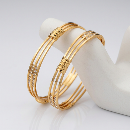 Triple-Band Designer - Multi-Line Crystal Bracelet
