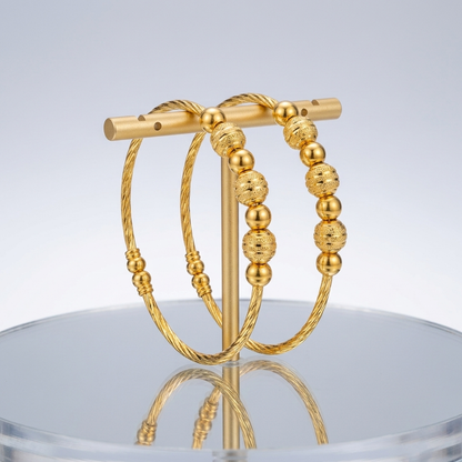 Beaded Designer Bracelet – Ball-and-Pipe Pattern