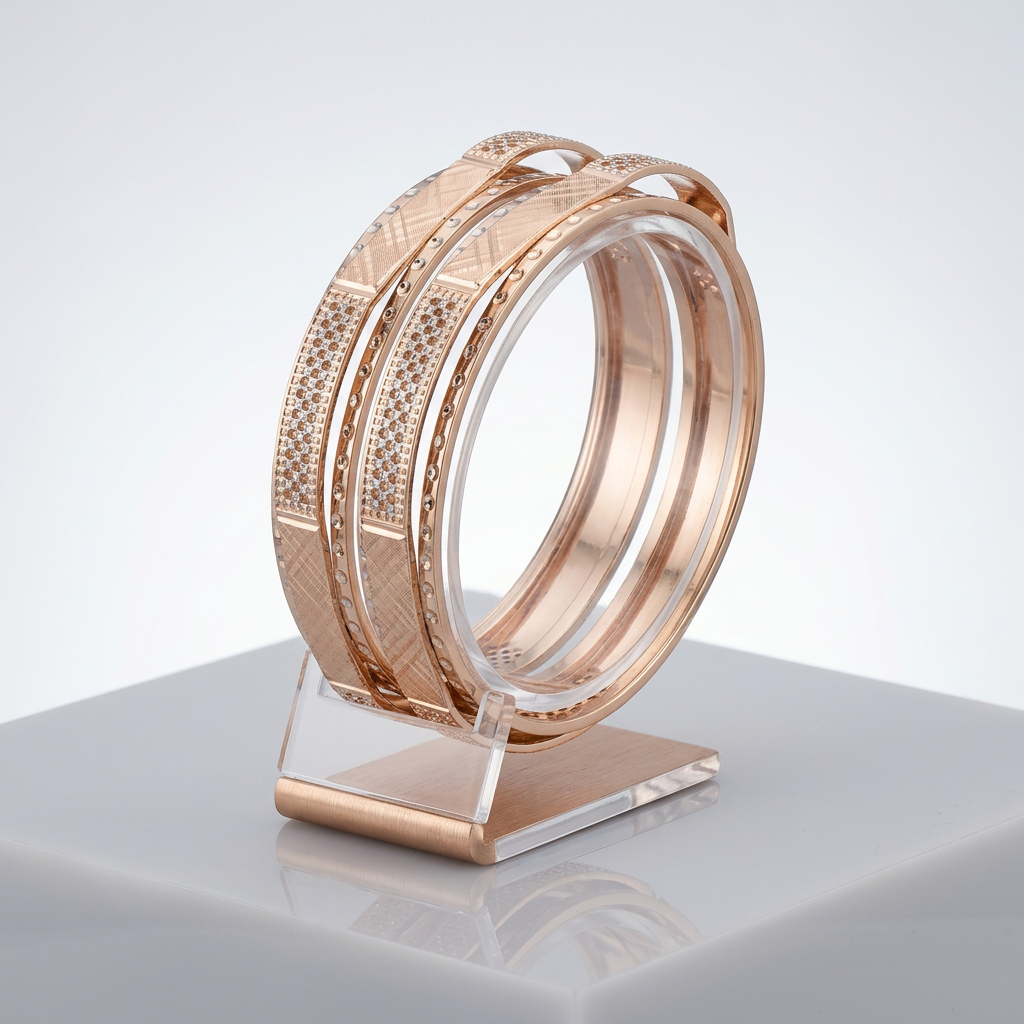 Fancy Daily Wear Bracelet with CNC Crafted Patterns