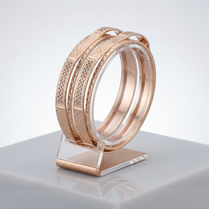 Fancy Daily Wear Bracelet with CNC Crafted Patterns
