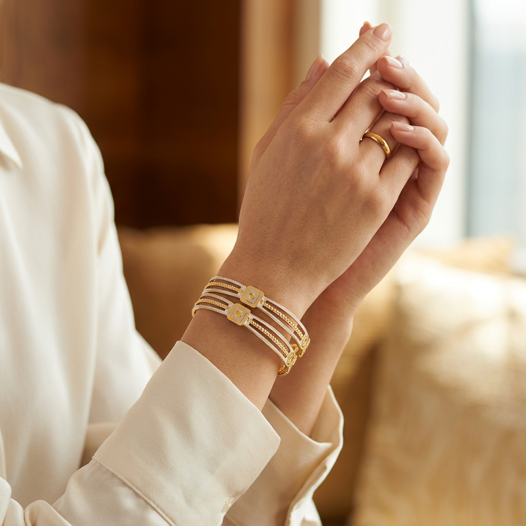Designer CNC Bracelet for Daily and Festive Wear