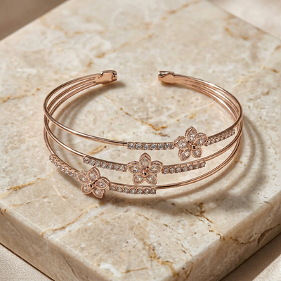 Delicate Bloom Cluster Bracelet