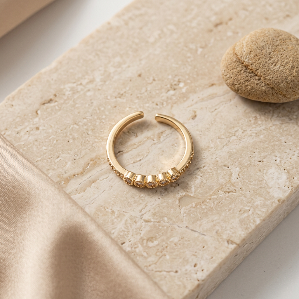 Adjustable Scalloped Bubble Ring