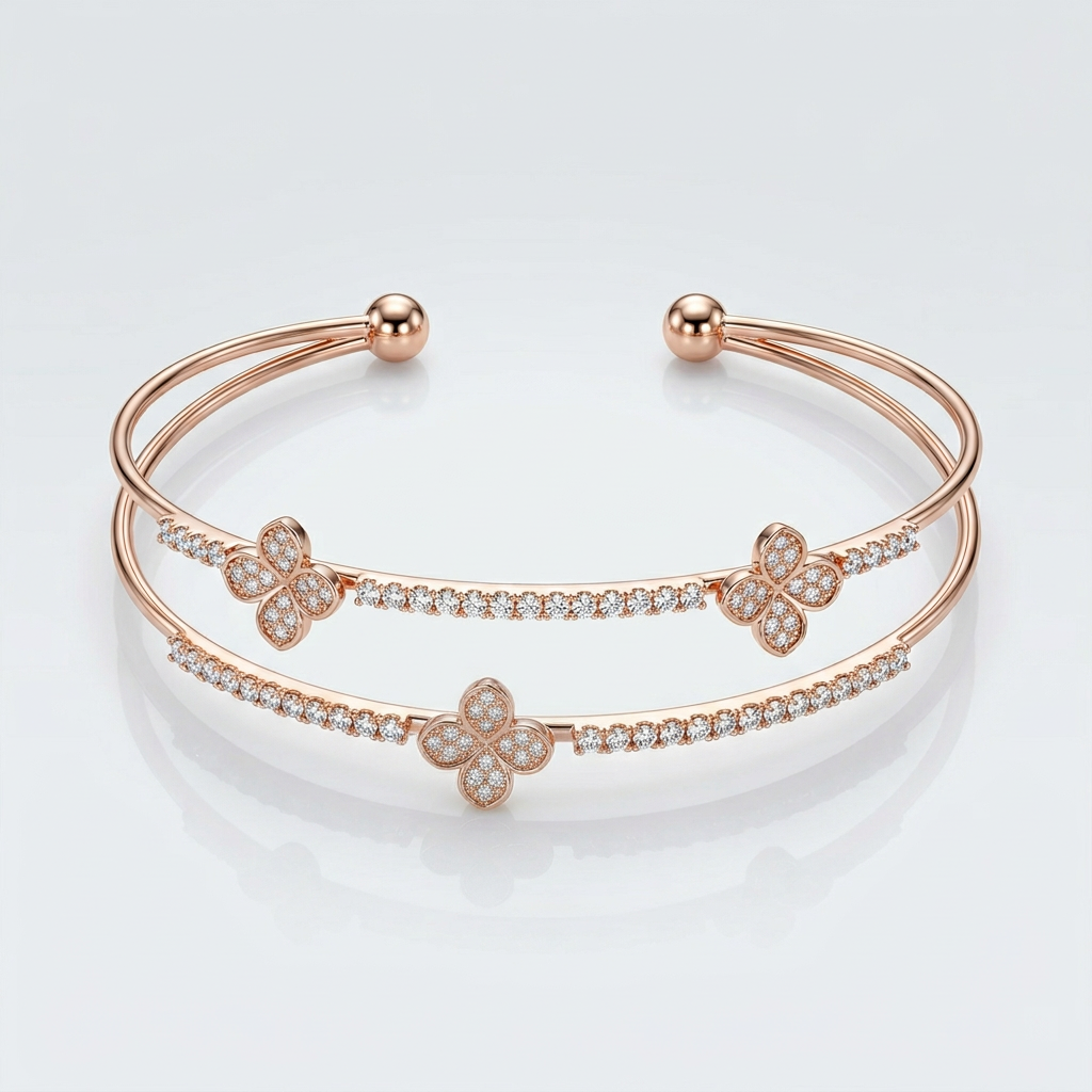 Petal Cluster Statement Bracelet