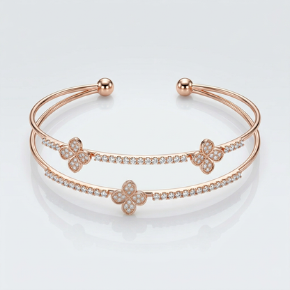 Petal Cluster Statement Bracelet