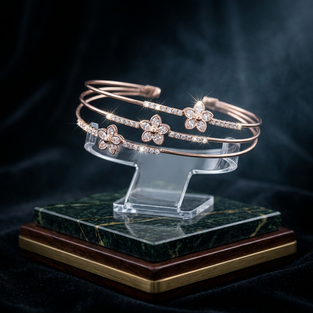 Delicate Bloom Cluster Bracelet