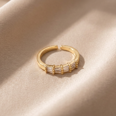Premium Tapered Stone Statement Ring
