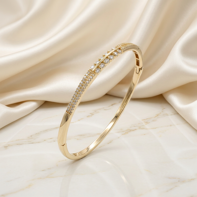 Sparkling Multi-Row Studded Bracelet