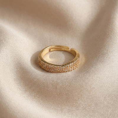Modern Multi-Row Ring with Center Detail