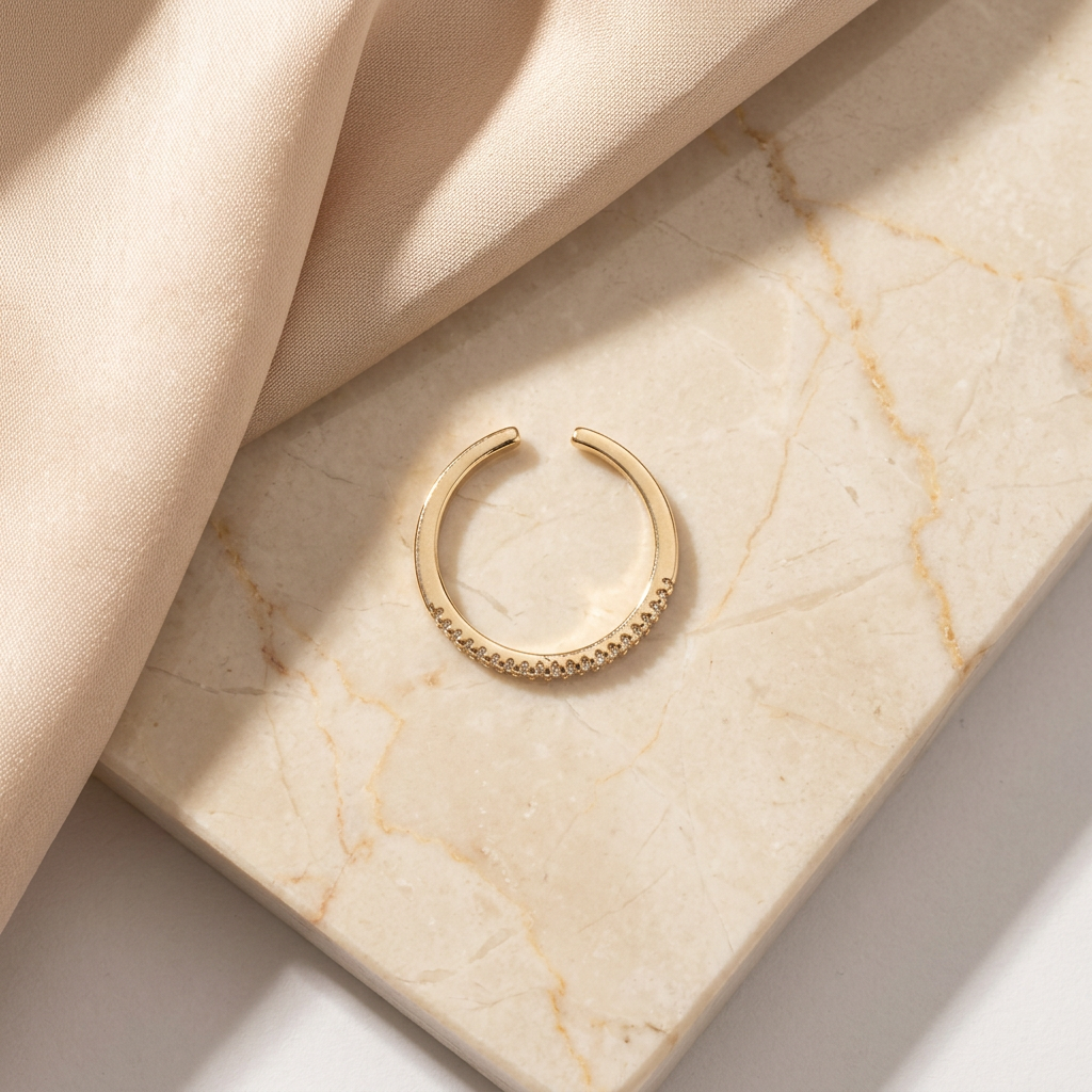 Adjustable Open-Cuff Band Ring