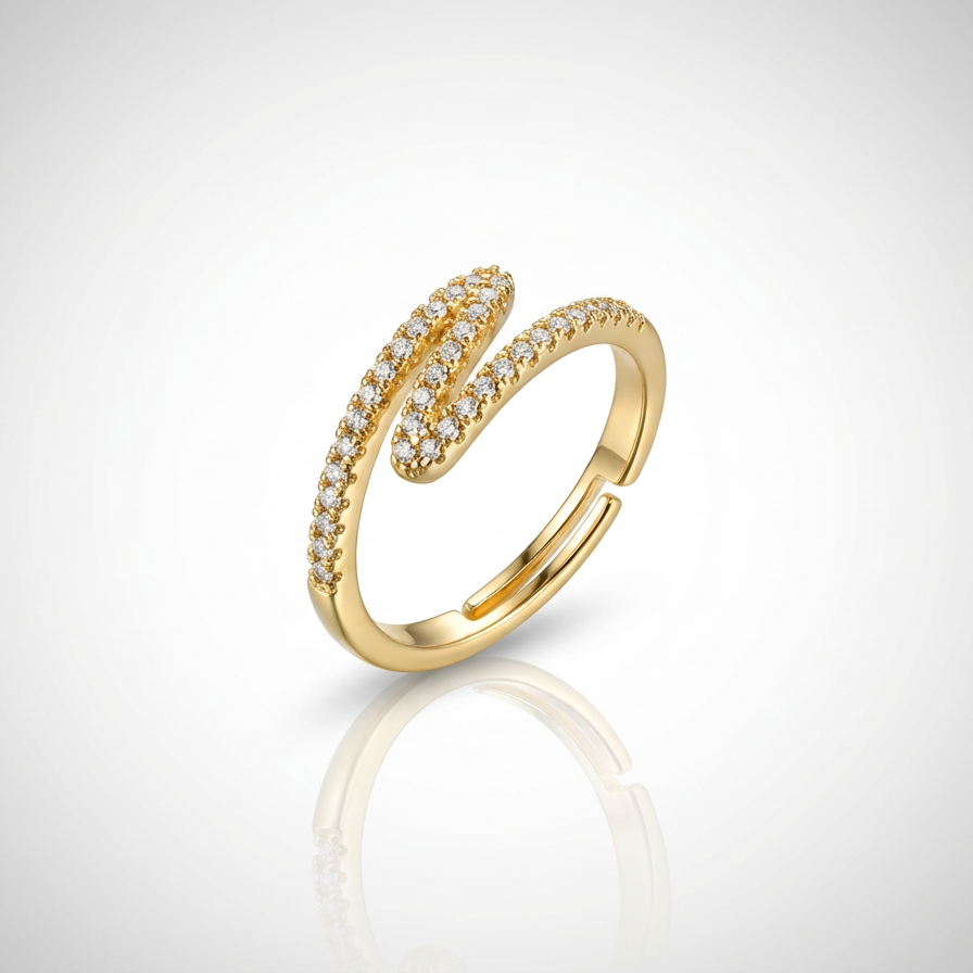 Premium Initial S Designer Ring