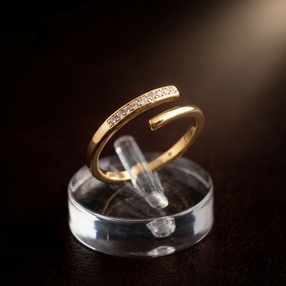 Adjustable Spiral Wrap Ring