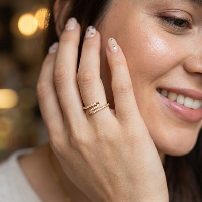 Modern Vanki Design Statement Ring