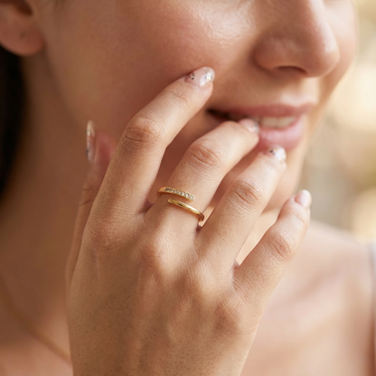 Adjustable Spiral Wrap Ring