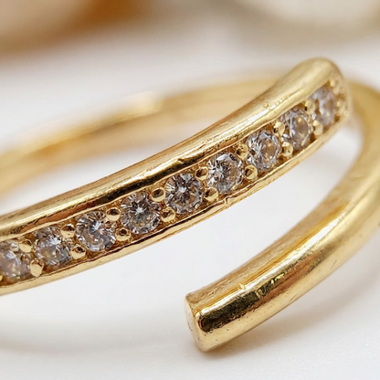 Adjustable Spiral Wrap Ring