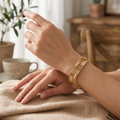 Triple-Band Designer - Multi-Line Crystal Bracelet