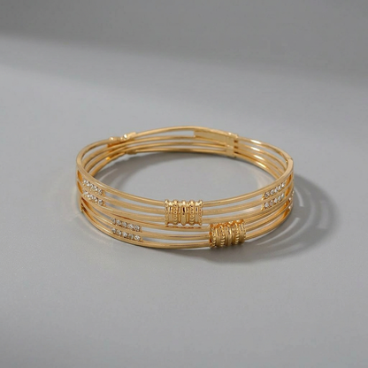 Triple-Band Designer - Multi-Line Crystal Bracelet