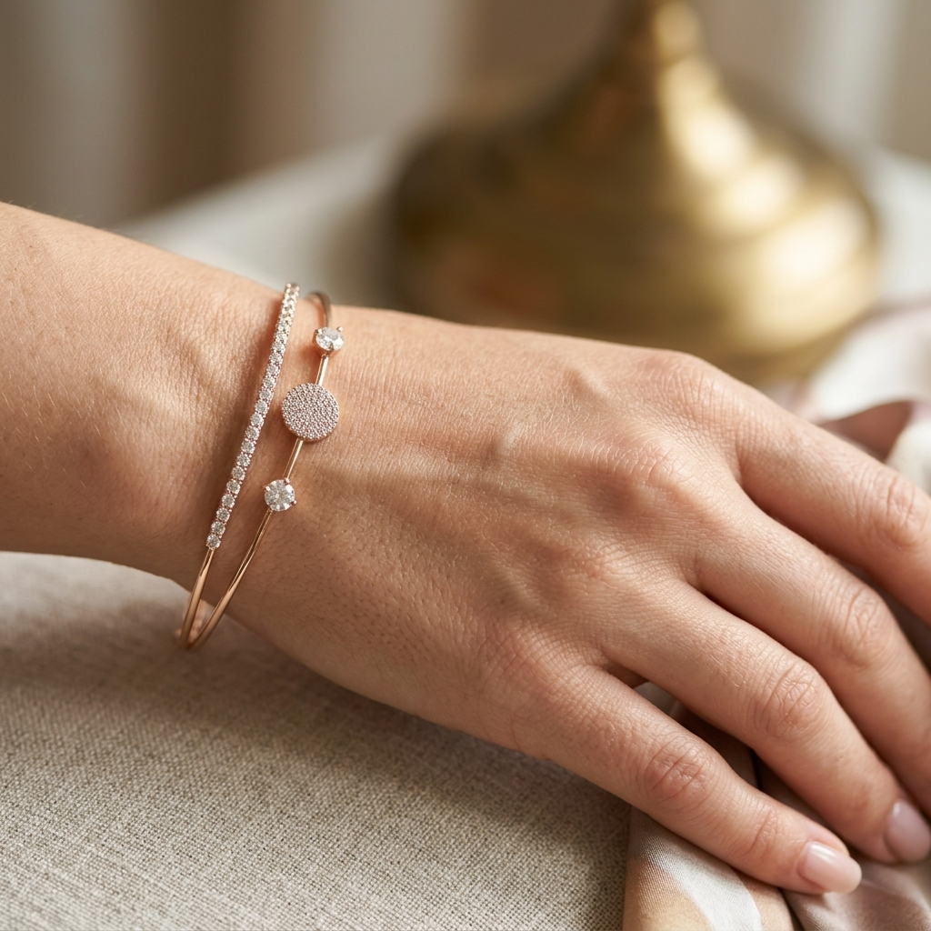 Minimalist Circle Bond Cuff Bracelet