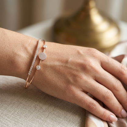 Minimalist Circle Bond Cuff Bracelet