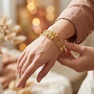 Traditional Yet Modern Beaded Bracelet for Festive Wear