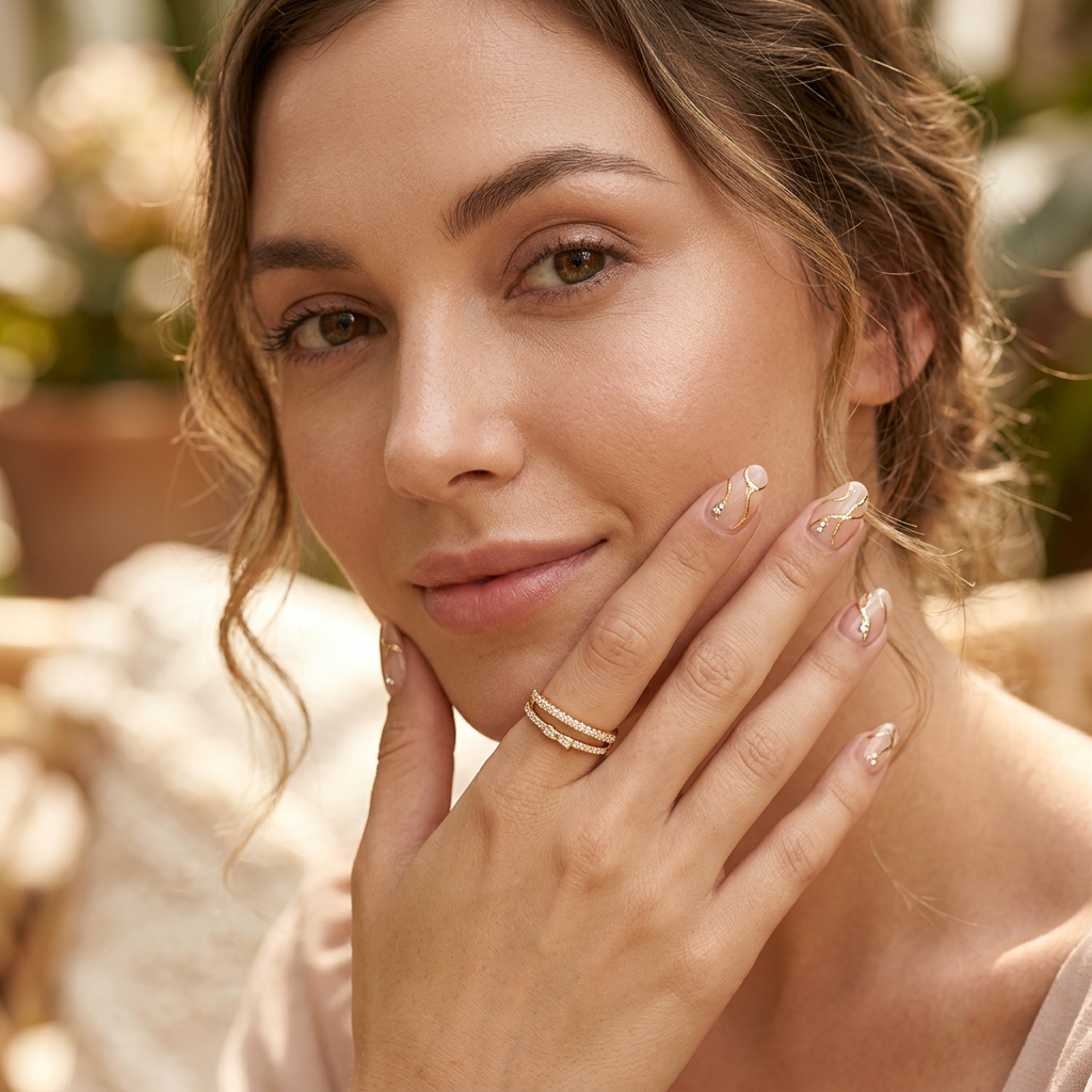 Triple-Layer Adjustable Cuff Ring