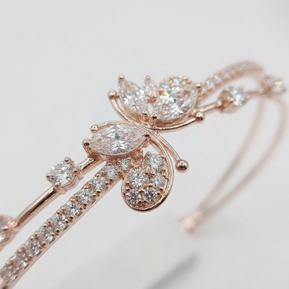 Butterfly Motif Split-Band Bracelet