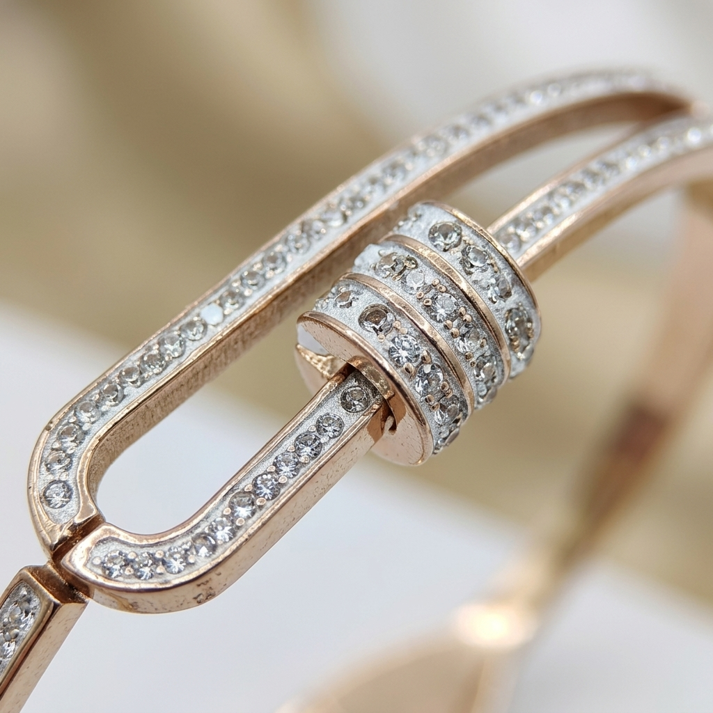 Elegant Interlocked Triple Ring Bracelet