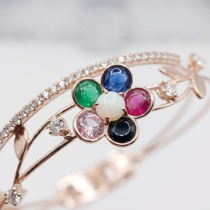 Designer Inspired Rainbow Stone Bracelet