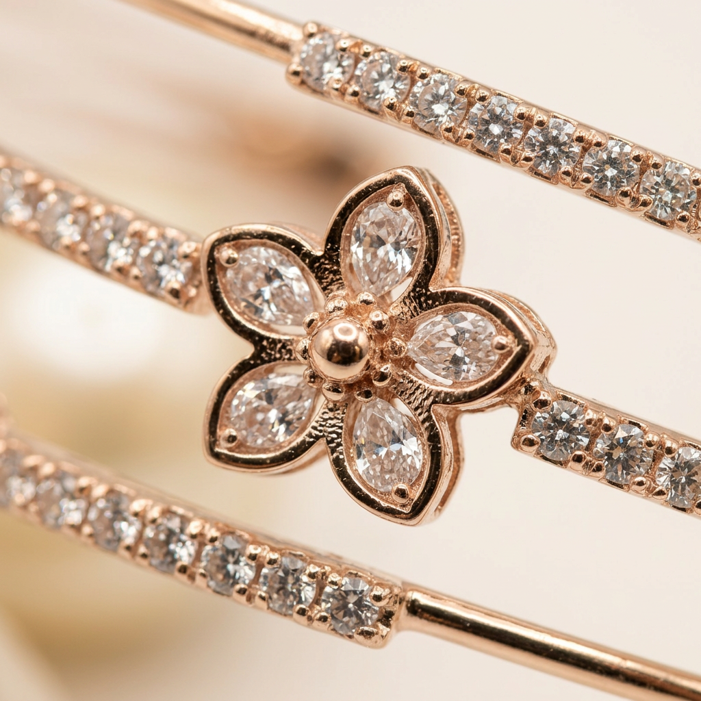 Delicate Bloom Cluster Bracelet