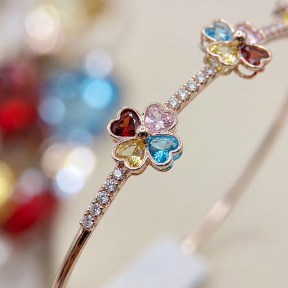 Delicate Flower Trio Bracelet