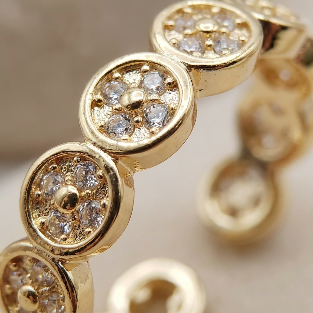 Dainty Adjustable Bubble Ring