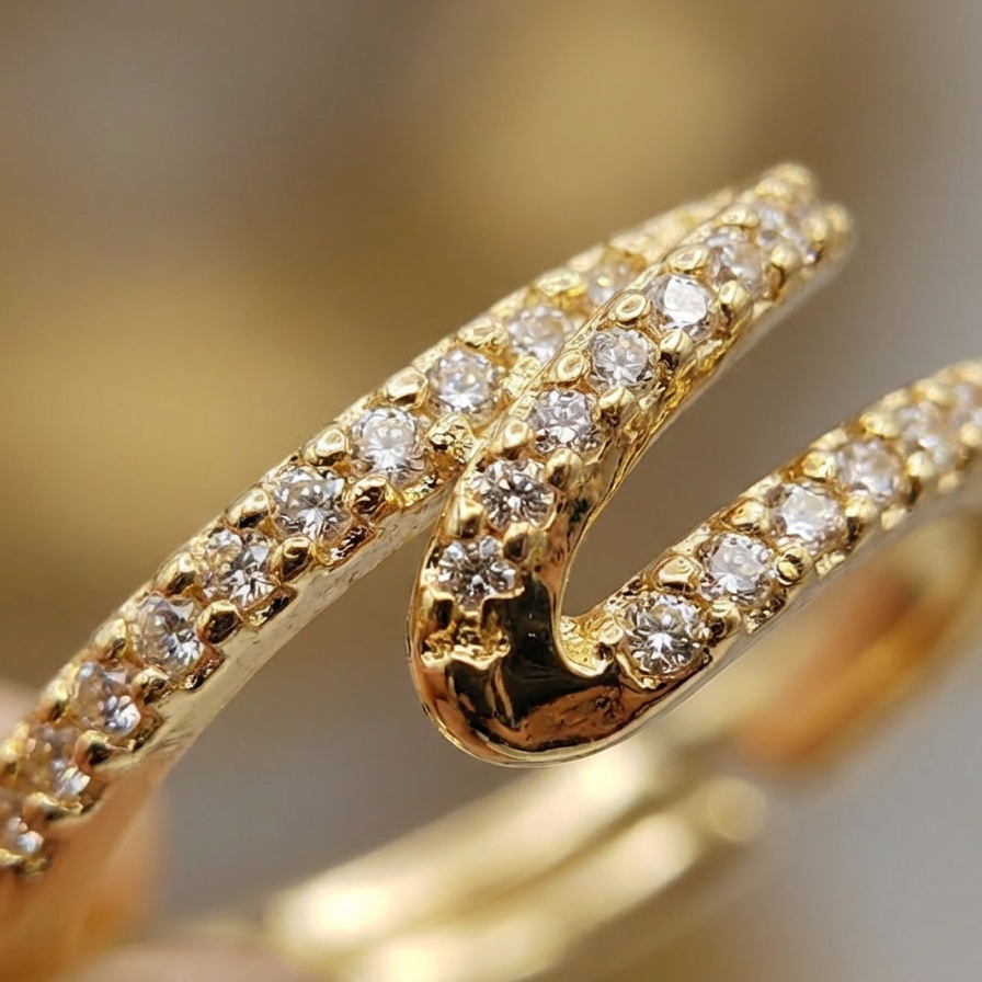 Premium Initial S Designer Ring