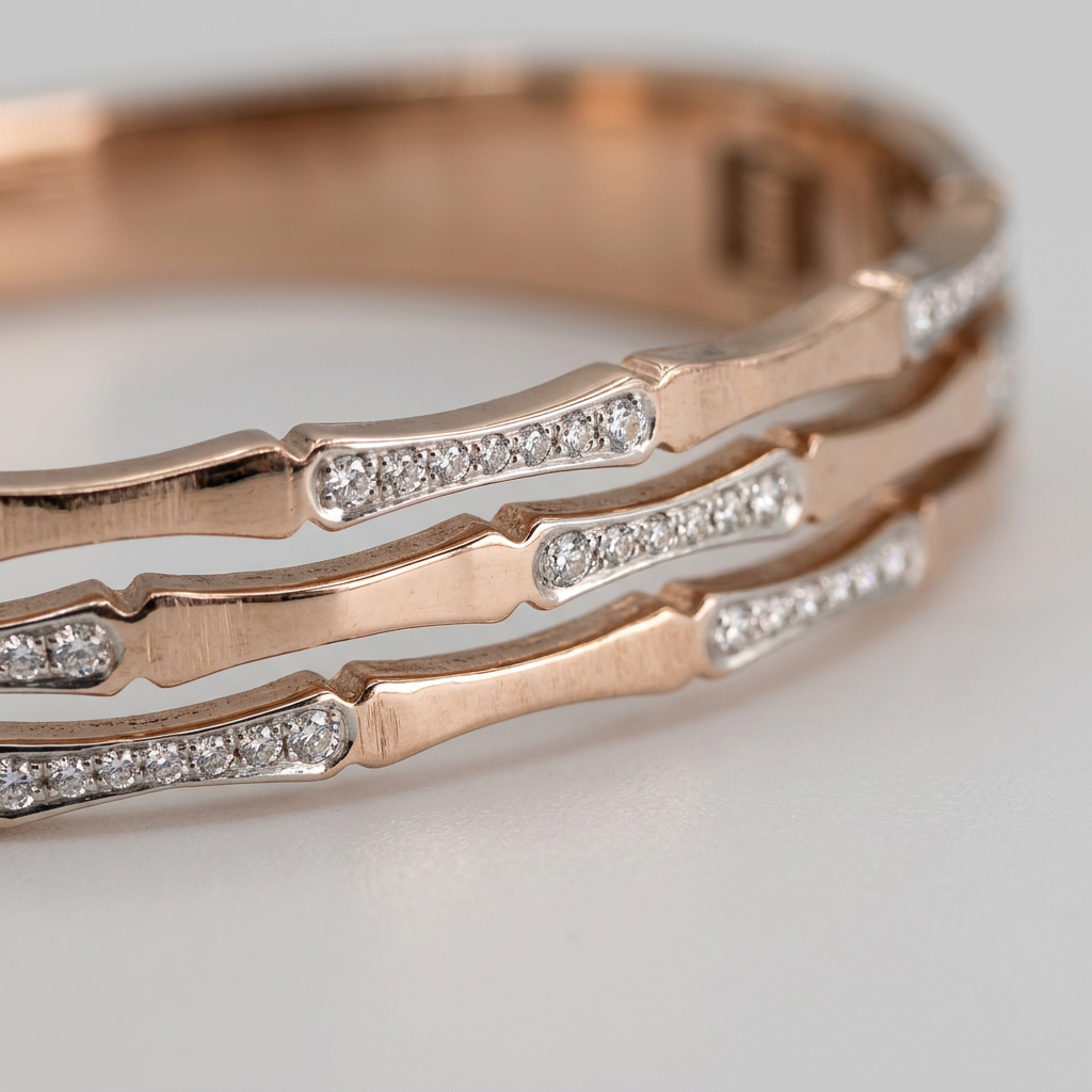Artful Triple Ring Designer Bracelet