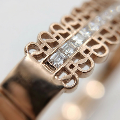 Regal Tiara-Style Openable Bracelet