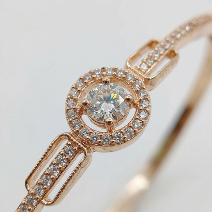 Luminous Circle Open Bracelet
