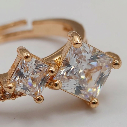 Designer Dual Stone Statement Ring